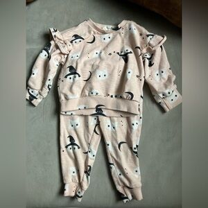 Jessica Simpson | Pink Lounge Set with Ruffled Details 18 Months Fall Matching